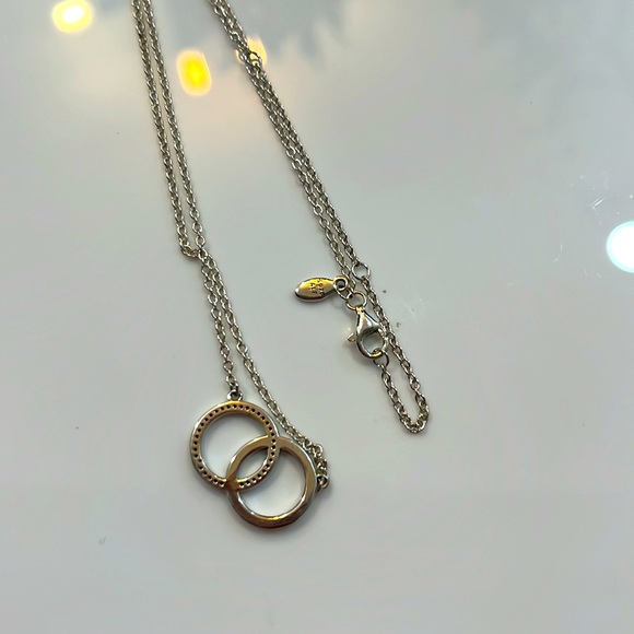 Pandora Gold and Silver Interlocking Necklace - Picture 5 of 5